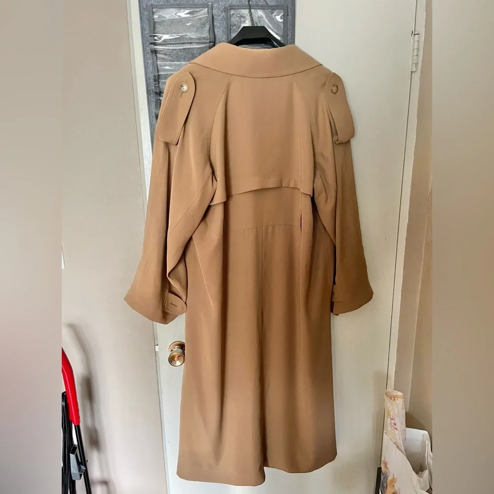 Babaton 1-01 Tarek trench coat Constant camel L XL w/o belt as is - Picture 2 of 6